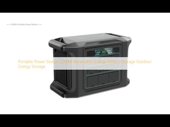 Centrale électrique portable 2200W Batterie de stockage d'énergie renouvelable