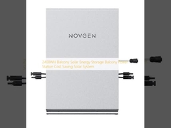 2400WH balcon stockage d'énergie solaire balcon centrale électrique système solaire à économie de coûts
