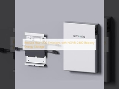 Réduisez vos émissions de CO2 avec le stockage d'énergie de balcon NOVB-2400