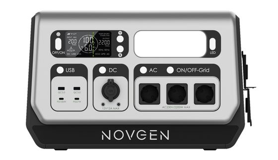 2048WH 2200W Système de stockage d'énergie solaire Balcon centrale électrique portable